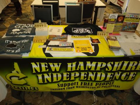 Liberty Forum 2024 NHexit table